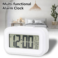 Reloj De Alarma Digital LED Con Pantalla Retroiluminada Función Snooze Calendario Y Temperatura Para Oficina Y Hogar - details 1