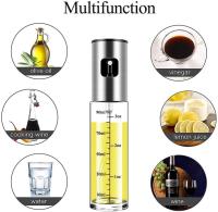 Pulverizador Aceite Spray, para Cocina, de Maple Inoxidable y Cristal,100 ml, Antigoteo, Accesorios Freidora de Aire, Dispensador, Bote, Dosificador SSITO - details 1