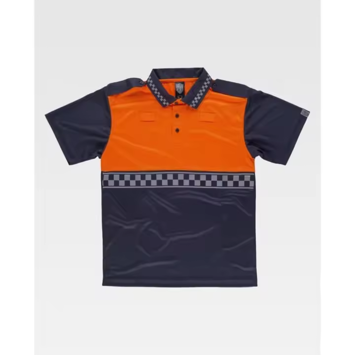 Camiseta Polo Reflectante Policía Manga Corta Workteam - 1