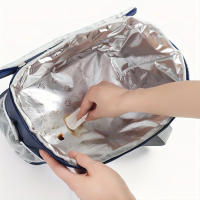 Bolsa De Almuerzo Aislada Reutilizable Y Congeladora Para Oficina Escuela Pícnic Playa Con Correa De Hombro Ajustable Apta Para Niños/Adultos - details 5