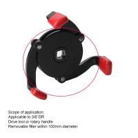Llave universal para filtro de aceite de 60-100 mm, herramienta de extracción de filtro de aceite ajustable de 3 vías para reparación de automóviles, interfaz de herramientas especiales - details 2