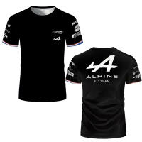 Camiseta De Piloto De F1 Alben Team Alpine 2024 Hombre Verano Cuello Redondo Manga Corta Deporte Ropa Casual Polyester Nylon - details 6