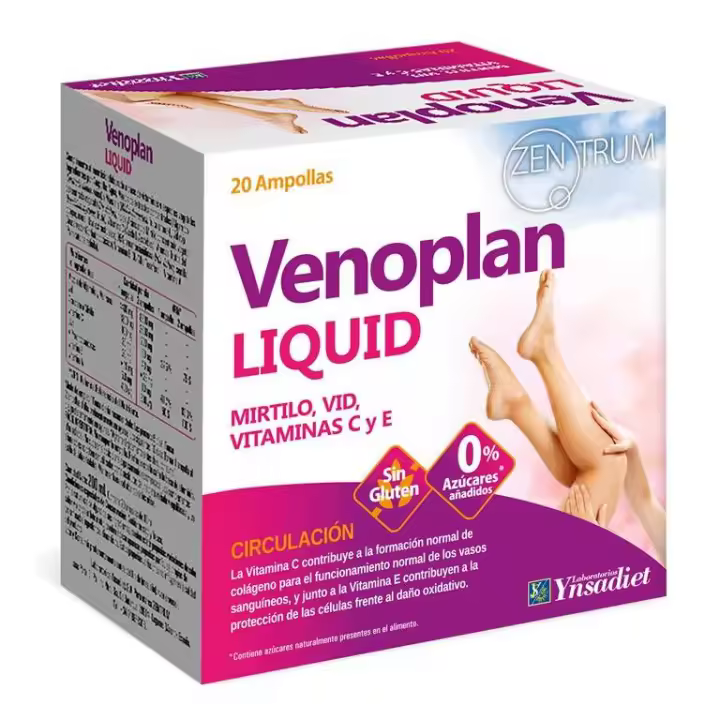 Ynsadiet VENO PLAN Líquido Zentrum 20 Ampollas para Circulación y Protección Celular - 1