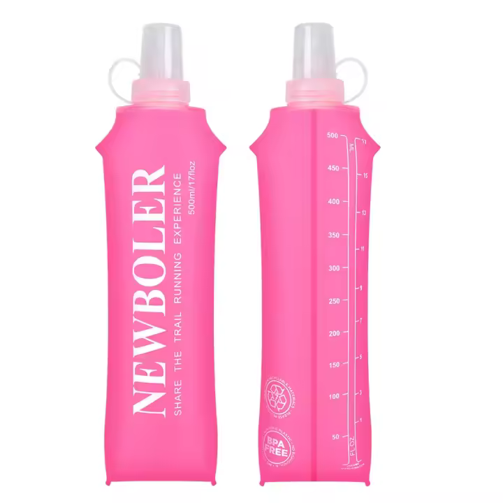 Botella De Agua Ultra Ligera Plegable 500ML Bolsa De Agua Para Deporte Al Aire Libre Correr Senderismo Suministros De Deporte Botella Suave De TPU - 1
