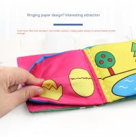 Libros De Tela Suave Para Bebés Con Sonido De Rasguño Libros Silenciosos Para Bebés Infantes Juguetes Educativos De Aprendizaje Temprano Resistentes Al Desgaste Para 0-12 Meses - details 5