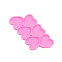 Molde De Silicona Para Joyería DIY En Forma De Corazón Brillante GJ-226 Para Llaveros Pendantes Y Collares Accesorios De Joyería - details 4