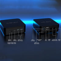 MINIX NGC NR660 Mini PC, AMD Ryzen 5 6600H Núcleos Máx 4.5GHz, 16GB RAM 512GB SSD, HDMI DP USB-C Triple Pantalla 4K@60Hz, WiFi 6E Bluetooth 5.2, 3*USB 3.2, 1*USB 2.0, 2*2.5G RJ45, 1*Jack de Audio 3.5mm, con Soporte VESA - Enchufe EU - details 6