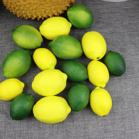 6pcs Limones Artificiales Amarillos/Morados Para Fotografía Y Decoración De Cocina Tamaño Real Frutas Falsas Para El Hogar - details 1