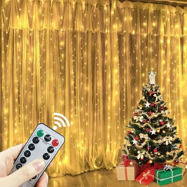 Luces De Encaje LED Para Ventanas Guirnalda De Navidad Y Bodas Decoración Interior Festiva USB Incluido 2026 Nuevo Año - 1