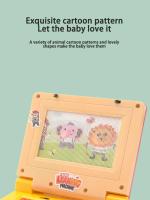 Consola De Juego Educativa Para Niños Infantil Laptop De Dibujos Animados Con Luz Y Música Simulación De Ratón Juguetes Iluminados Para Niños Regalos Aprendizaje Temprano - details 5