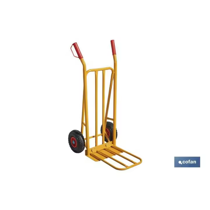 Carretilla almacén pala ancha plegable 1160x510x780 mm - 1