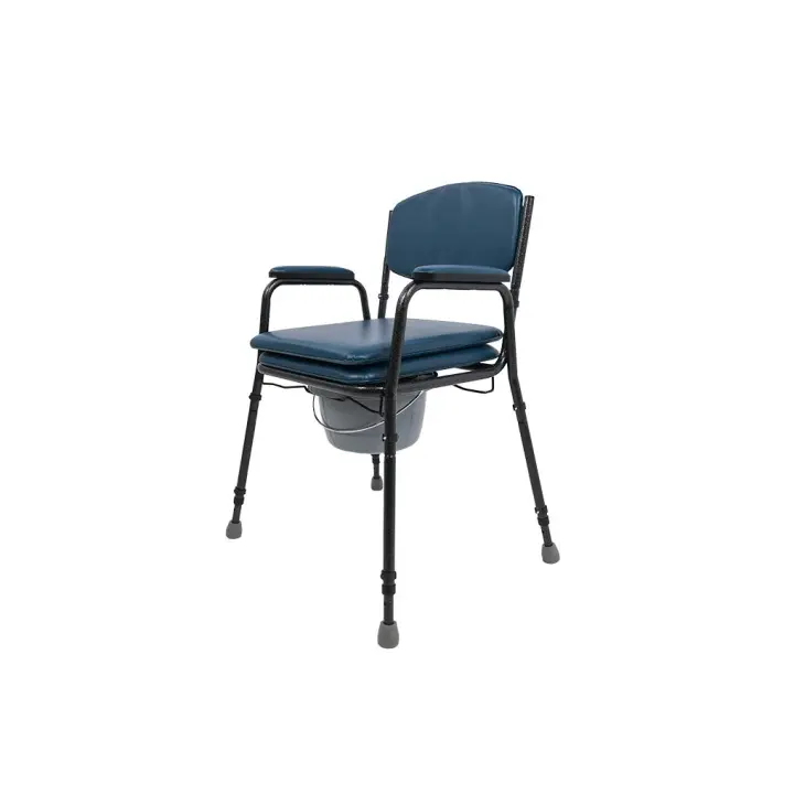 Sanitec Silla Commode con WC - Doble Asiento y Respaldo - 1