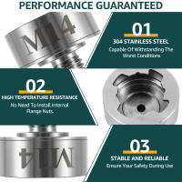 Adaptador Toorise De Acero Inoxidable 304 Para X Lock a M14 Convertidor De Tornillo Para Corte De Hojas De Amoladora Angulada - details 3