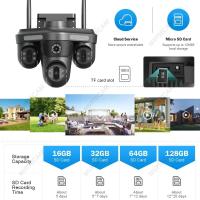 Cámara De Seguridad IP 12MP 6K HD Wifi Exterior Con Pantalla Tríplice Pantalla 360° PTZ CCTV Inalámbrico Smart IP1C360 Para Hogar - details 9