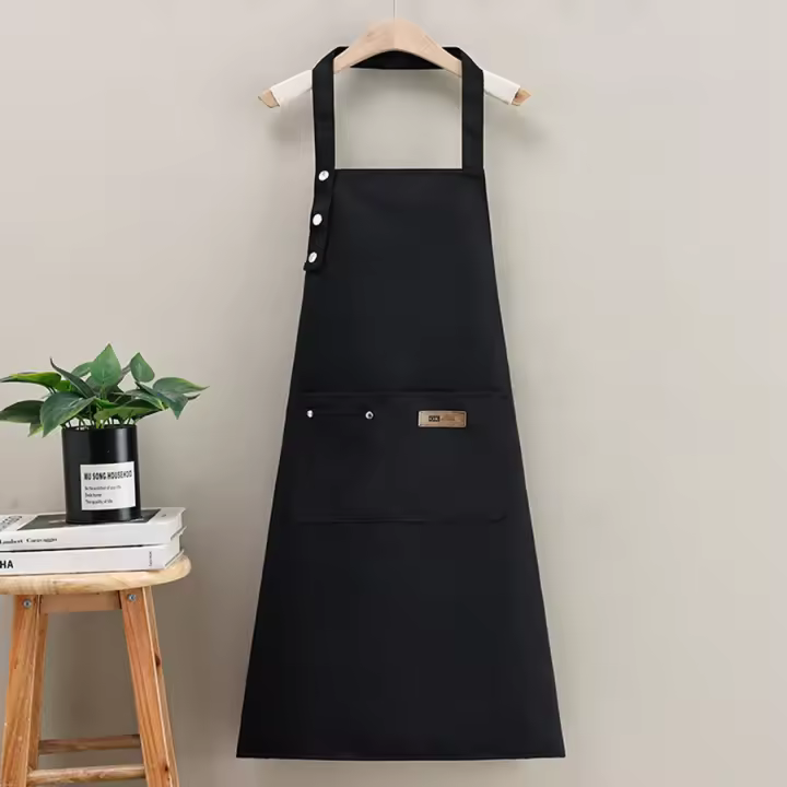 Nueva Moda Del Delantal De Cocina Para Mujer Y Hombre Chef Trabajo Delantal Para Barbacoa Restaurante Bar Tienda Salones De Belleza Estudios Uniforme - 1