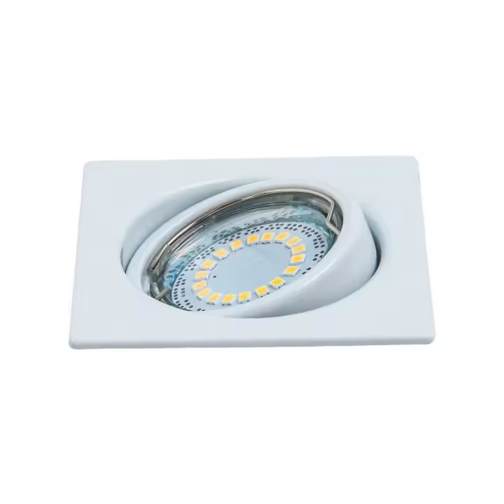 Foco Juls, Metal, Blanco, 8,3x8,3x1 cm - 1