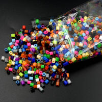 Perler Fuse Bolas De 5.0mm DIY Juguetes De Artesanía Rompecabezas Tangram Jigsaw Beadbond Hama Pixel Puzzle Pegboard Educativo Para Niños Regalo - details 2