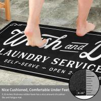 VIKAMA Alfombra De Lavandería Antideslizante Absorbente Para Cocina Sala De Estar Balcón Lavable Alfombrilla Para Puerta - details 5