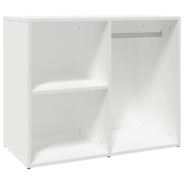 VidaXL Mueble vestido Madera contrachapada Blanco 80x40x65 cm - 1
