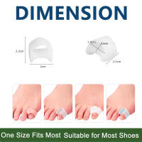 Pexmen 2Pcs Separador De Dedos De Pies Gelado Espaciar Los Dedos De La Pata Aliviar La Presión Y Prevenir Rasguños Herramienta De Cuidado De Los Pies Color Rosa - details 5