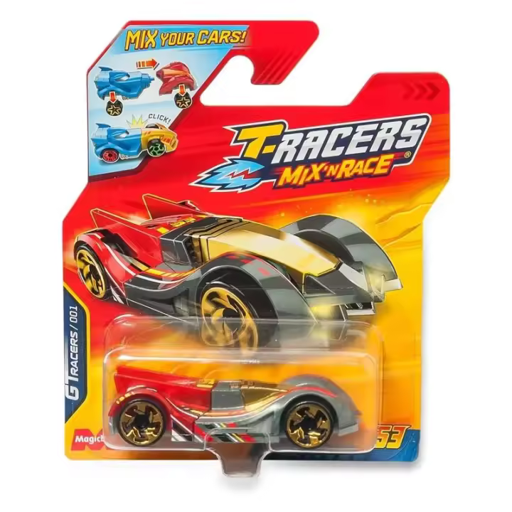 T-Racers Mix ‘N Race Coche Sorpresa, Modelos Surtidos PTR9V148IN00 MAGIC - 1