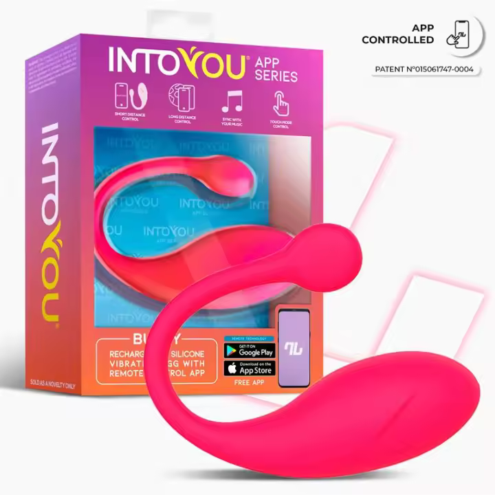 IntoYou Bulby – Huevo Vibrador Inteligente Rosa con APP, Silicona Suave y Control Remoto - 1
