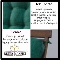 REINO MANSIDI 1 und Cojines 90x45x10cm con Respaldo para Sillas de Terraza Verde - Cómodos y Llamativos - details 3