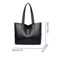 Bolso De Hombro Para Mujer Gran Capacidad Tote De Cuero Suave Bolso Diario Para Comunicación Diaria Confortable Versátil - details 3