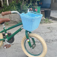 Cesta De Bicicleta Tejida a Mano De Rotan Almacenamiento Para Manillar Frontal Para Niños Y Adultos Bolsa Portabagajes Para Ciclismo - details 4