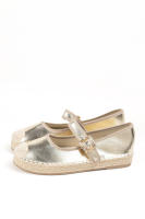 Alpargatas de serraje con suela de yute y pulsera ajustable. Diseño artesanal con hebilla metálica para un ajuste perfecto. Cómodas y ligeras, ideales para looks casuales y frescos en verano Paloma Wang - details 0