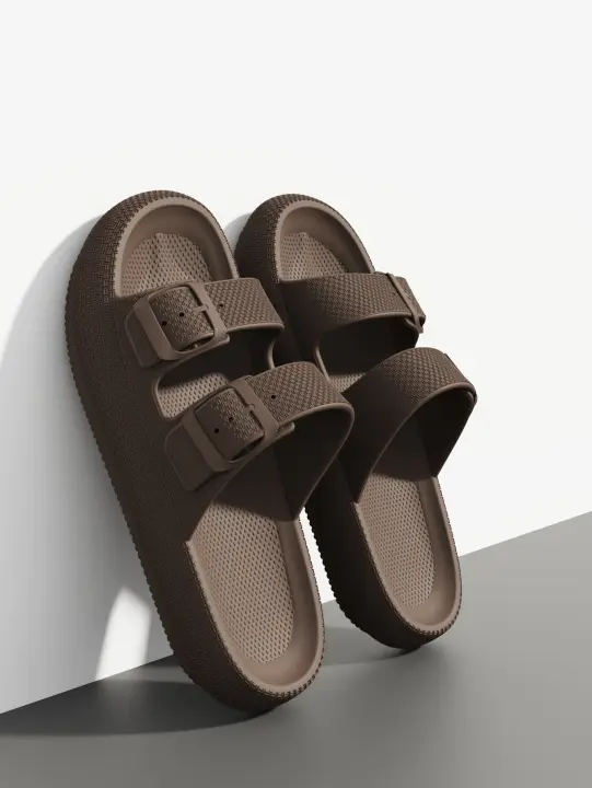 Nuevos Sandalias De Moda Para Hombres 2025 Antideslizantes Y Ligeras Sandalias De Baño Para Uso Doméstico Comodidad En El Hogar - 1