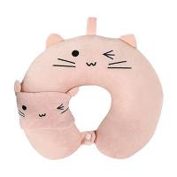 Almohada De Viaje Portátil Para Adultos Y Niños Soporte De Cuello Cómodo Para Dormir Mientras Se Viaja Y Acampa Forma U Microfibra Poliéster / Algodón - details 0