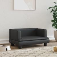 vidaXL Cama para perros de cuero sintético 60x40x30 cm Color Capuchino,  Crema,  Gris y mas - details 4