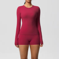 SSITO Traje Deportivo de Yoga para Mujer, 2 UDS., entrenamiento, ajuste Seco, transpirable, Top Deportivo de Alta elasticidad, pantalones de Yoga de Belte Alta para Mujer - details 35