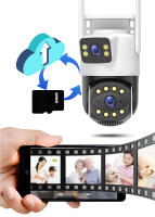 Cámara De Seguridad IP HD 6MP Wifi Exterior Con Lente Dual Pantalla Dual Resistente Al Agua Icsee App Seguimiento Automático Vigilancia De Video Policia - details 9