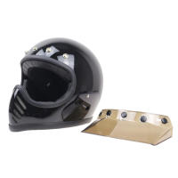 Visera Universal Para Casco De Motocicleta Con 5 Snap Pantalón De Bocina Y Escudo De Viento Tamaño Approx 25x22cm - details 1