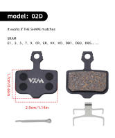 Pads De Freno De Disco Hidráulico VXM Para Bicicleta Semi-métalicos Código De Guía E9 DB ER MT6/4 Piezas De Bicicleta M8020/6100 MT200 - details 12