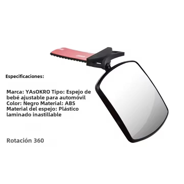 Espejo De Seguridad Para Asiento Trasero De Coche Mini Para Bebé Monitor De Niños Ajustable Espejo Convexo Retrovisor Infantil - 1