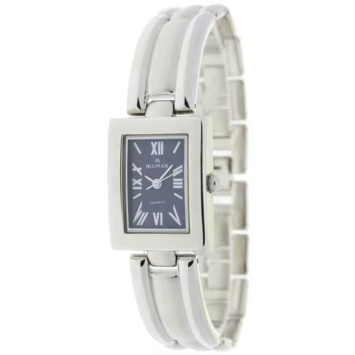 Blumar Bl-09042  Reloj Para Para Mujer Color Plateado - 1