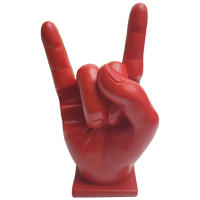 Estatua De Resina Para Decoración Del Hogar Con Postura De Mano Y Palos De Batería Moderna Adorno De Estante Accesorios De Música - details 8