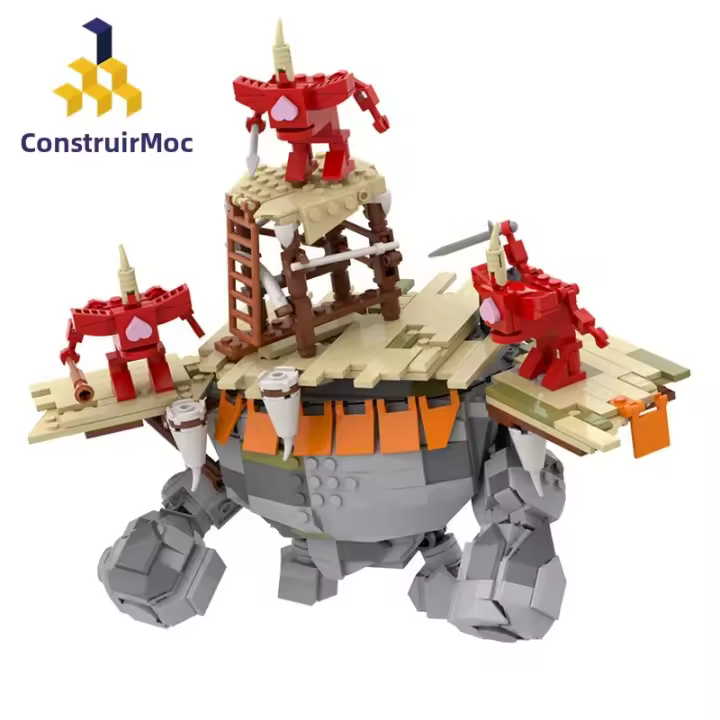 Kit De Bloques De Construcción BuildMoc BOTW Lágrimas Del Reino Monstruo Y Guardian Batalla En Piedra Talus Juguete Para Niños Regalo De Cumpleaños - 1