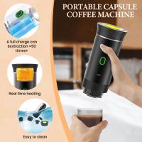 Máquina de café expreso portátil, autocalentamiento de 4 a 6 minutos, cafetera portátil 3 en 1, carga pequeña, cápsulas, 50 por un solo larg - details 1