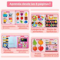 Juguete Educativo Montessori Para Niños Pequeños Tablero Ocupado De Granja Juguete Sensorial Y De Historia De Animales Quieto Y De Feltro - details 8