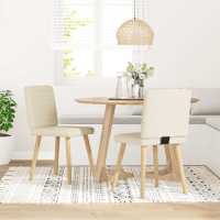vidaXL Sillas de comedor 2 unidades tela en color Gris oscuro/Rojo vino tinto/Taupé y más | cómodas modernas ergonómicas para comedor cocina salón hogar - details 5