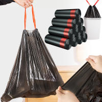 Bolsa De Basura De Plástico Mediana Y Grande Con Cordón Cerrado 3 Rolls Aumentados Bolsas De Basura Portátiles Para El Hogar - details 0