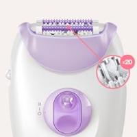 Depiladora eléctrica Braun Silk-épil 3 5320, Depilación duradera, 2 Velocidades, Sistema 20 pinzas, Sistema de puntas SoftLift, Luz Smartlight, Rodillos de masaje - details 5