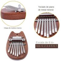 Mini Kalimba De Madera De 8 Teclas Calidad Superior Exquisita Piano De Dedos Regalo Musical Accesorio De Alta Calidad - details 12