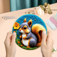 Kit De Pintura De Lana GATYZTORY Con Unicornio Oveja Y Ciervo Para Manualidades DIY 20x20cm Herramientas De Terciación De Lana - details 2