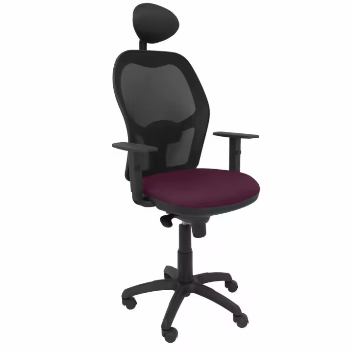 Silla de Oficina con Cabecero Jorquera P&C ALI760C Morado - 1