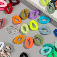 30pcs Cuentas De Acrílico Geométricas Solas En Color Para Hacer Pulseras Collares Cadenas De Gafas Accesorios De Joyería DIY De 20x30mm - details 15